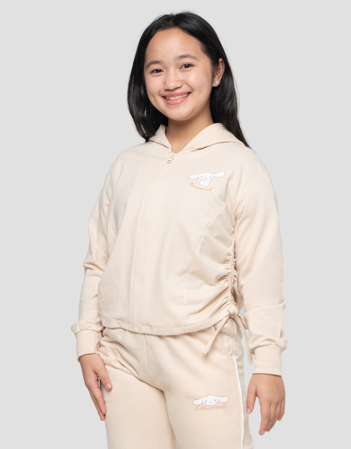 Character Cinnamoroll Jaket Hoodie Serut Anak Perempuan