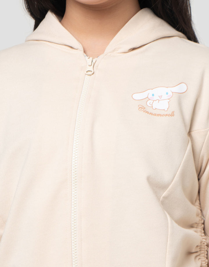 Character Cinnamoroll Jaket Hoodie Serut Anak Perempuan