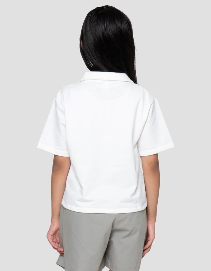 Character Zipper Kuromi Kaos Polo Anak Perempuan
