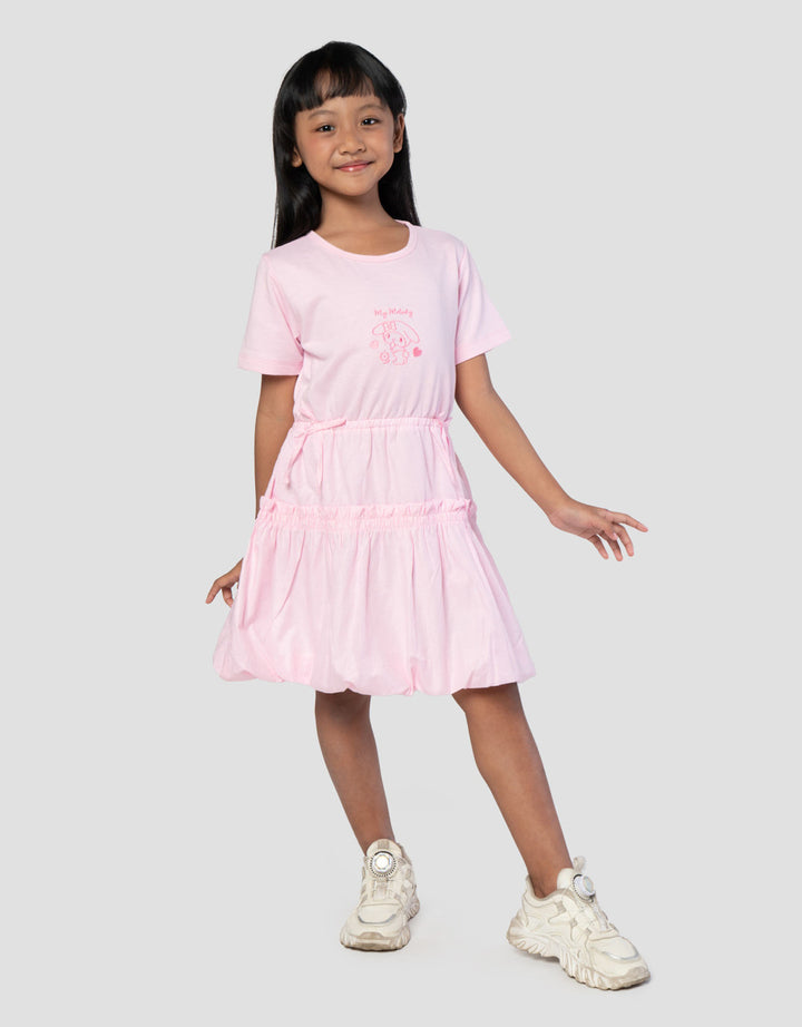 Character Balon My Melody Pretty Savage Midi Dress Anak Perempuan
