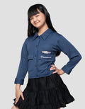 Character Cinnamorol Jaket Denim Anak Perempuan
