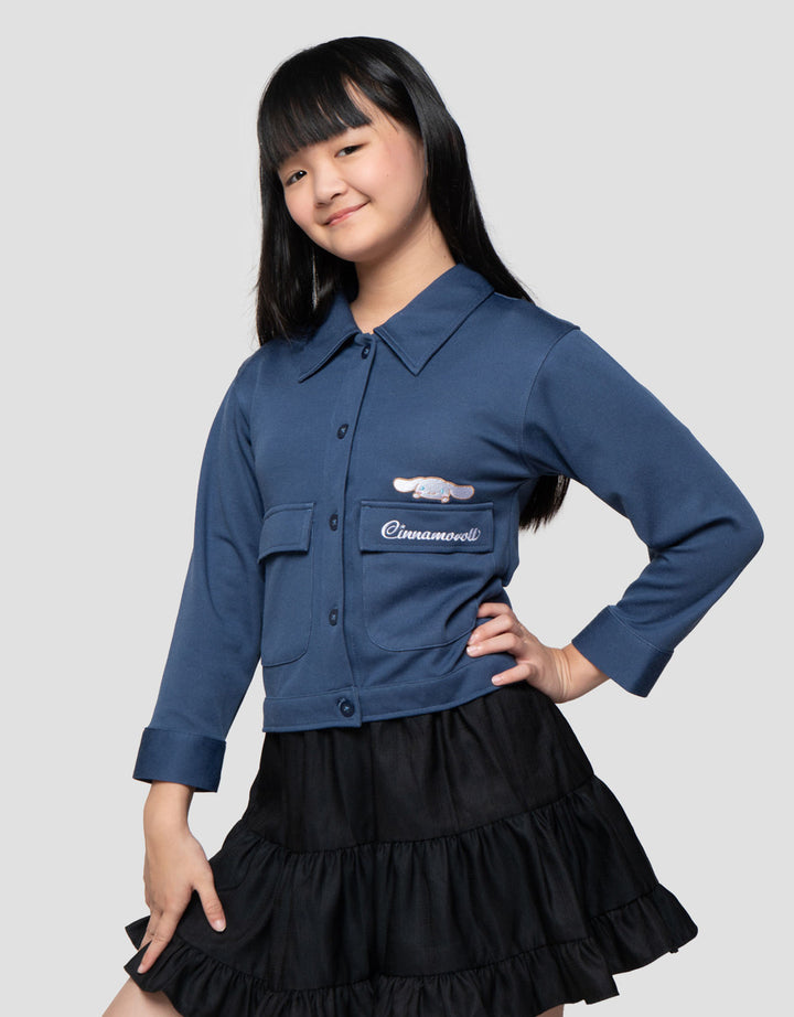 Character Cinnamorol Jaket Denim Anak Perempuan