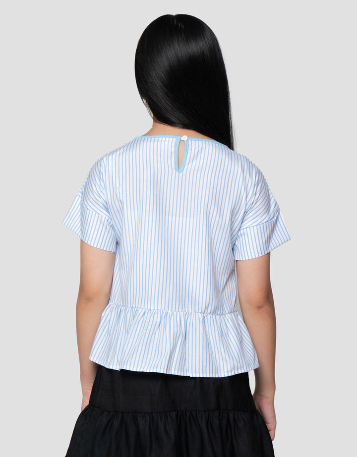 Character Woven Salur Cnnamoroll Kaos Anak Perempuan