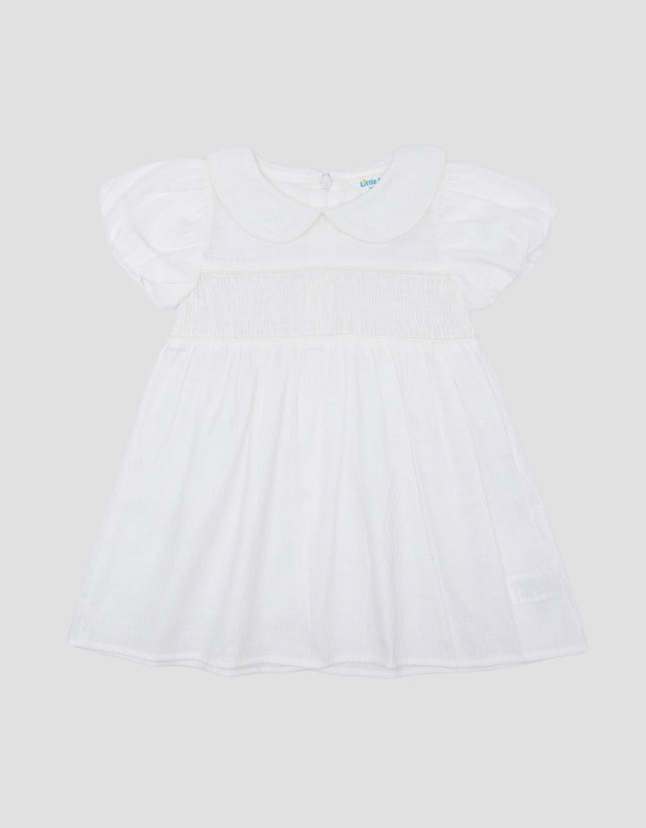 Little M Textured With Smoke Midi Dress Bayi