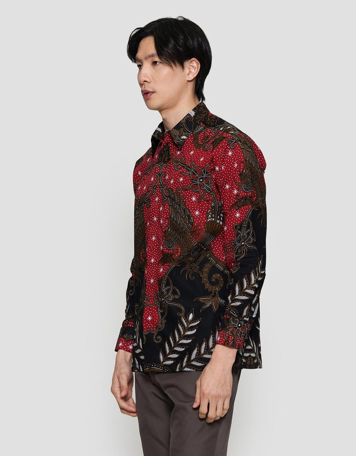 Arjuna Weda Blarak Sasirangan Kemeja Batik Pria