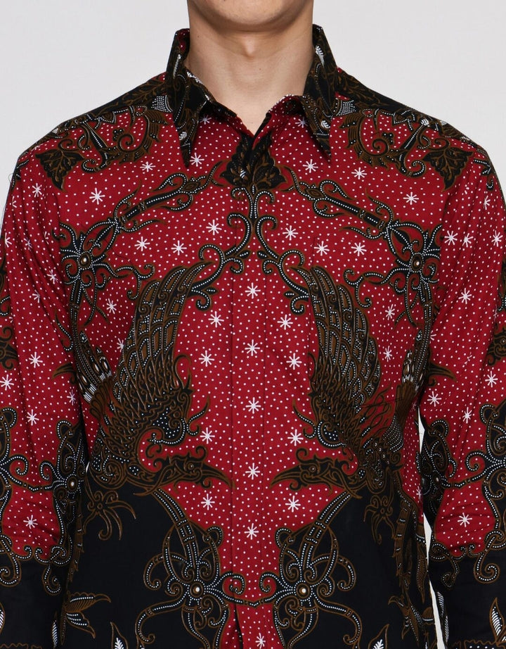 Arjuna Weda Blarak Sasirangan Kemeja Batik Pria