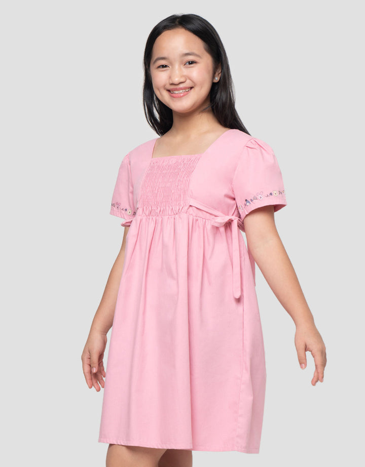 Disney Woven Pooh Midi Dress Anak Perempuan