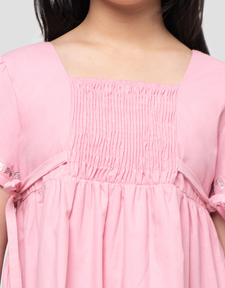 Disney Woven Pooh Midi Dress Anak Perempuan