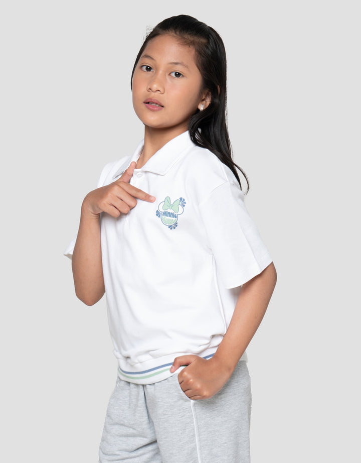 Disney Pique Minnie Kaos Polo Anak Perempuan
