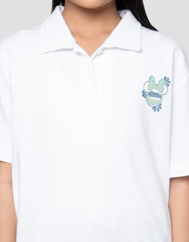 Disney Pique Minnie Kaos Polo Anak Perempuan