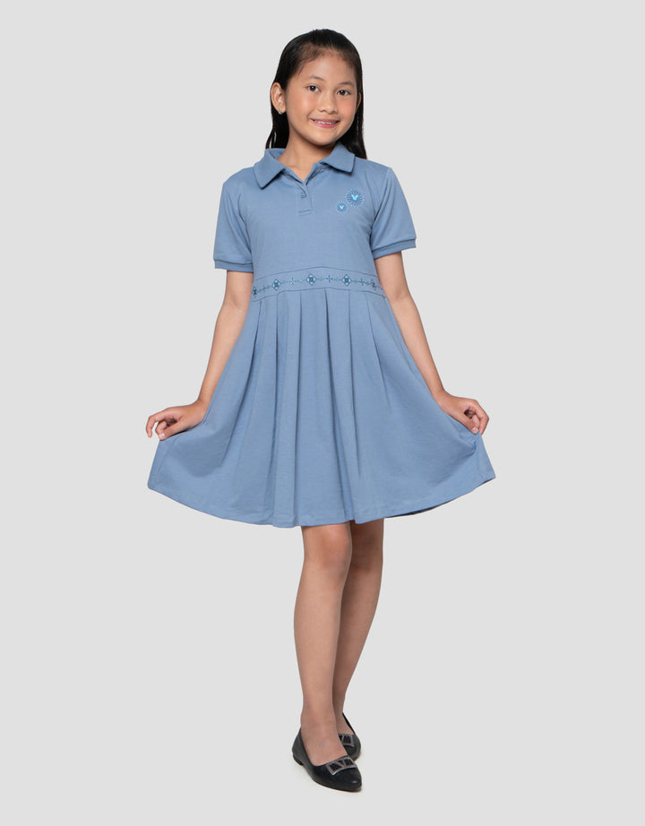 Disney Colar Pleats Minnie Dress Anak Perempuan