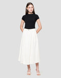 Nevada Pleats A Line Rok Denim Wanita