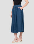 Nevada Pleats A Line Rok Denim Wanita