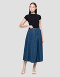 Nevada Pleats A Line Rok Denim Wanita