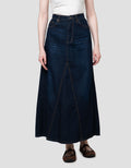 Nevada A-Line Rok Denim Wanita