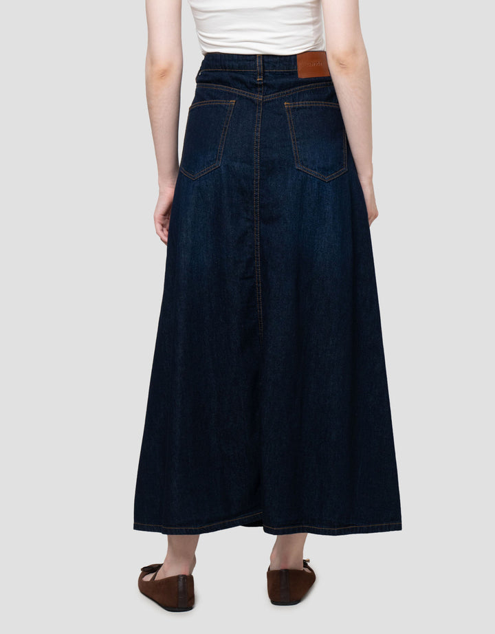 Nevada A-Line Rok Denim Wanita
