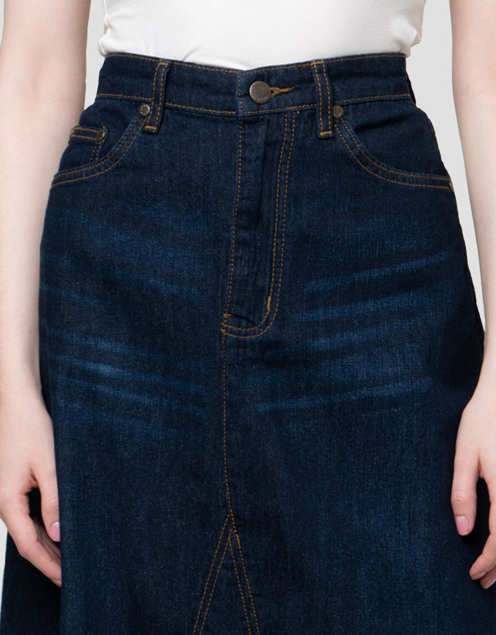 Nevada A-Line Rok Denim Wanita