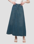 Nevada A-Line Rok Denim Wanita