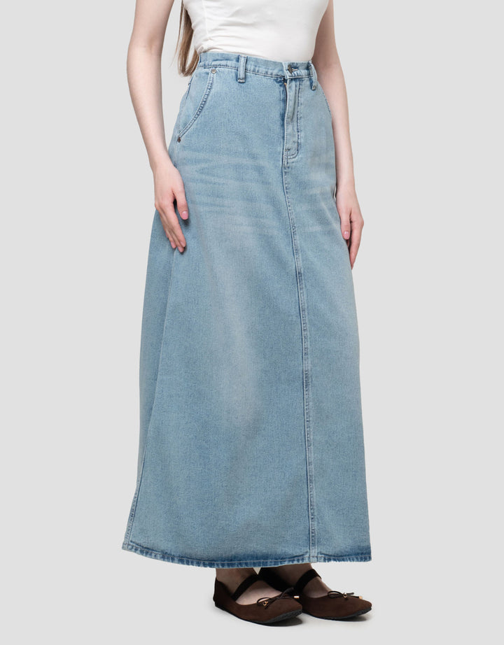 Nevada Basic A Line Rok Denim Wanita