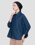 Annisa Oversized Kemeja Denim Wanita