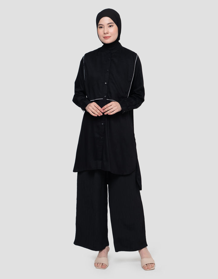 Annisa With Pipping On Double Layer Kemeja Wanita