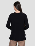 Annisa With Gold Button Kaos Oversize Wanita