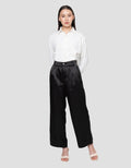 Annisa Wide Leg Satin Celana Panjang Wanita