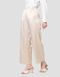 Annisa Wide Leg Satin Celana Panjang Wanita