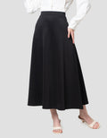 Annisa Flared Solid Rok Panjang Wanita