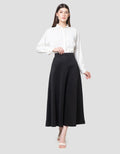 Annisa Flared Solid Rok Panjang Wanita