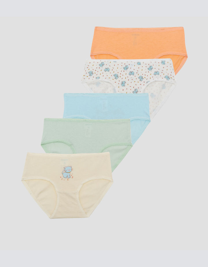 Little M Pack Of 5 Underwear Girls Cat Celana Dalam Anak Perempuan