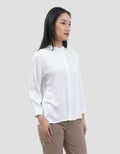Connexion Mandarin Collar Basic Kemeja Wanita