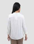 Connexion Mandarin Collar Basic Kemeja Wanita