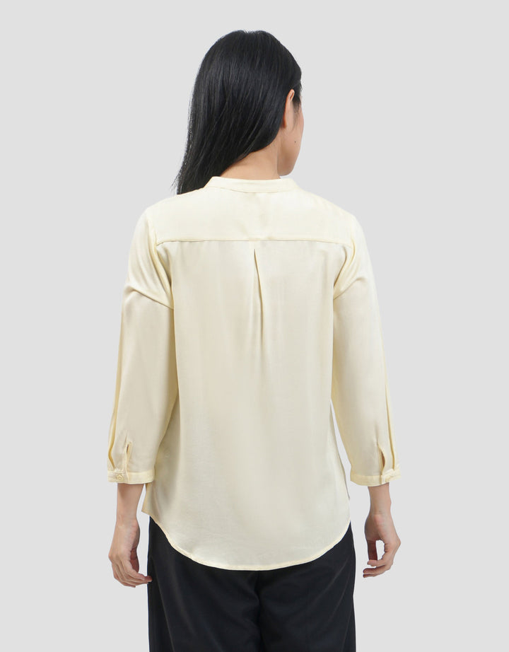 Connexion Mandarin Collar Basic Kemeja Wanita