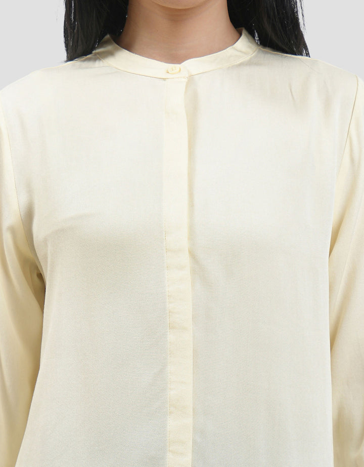 Connexion Mandarin Collar Basic Kemeja Wanita