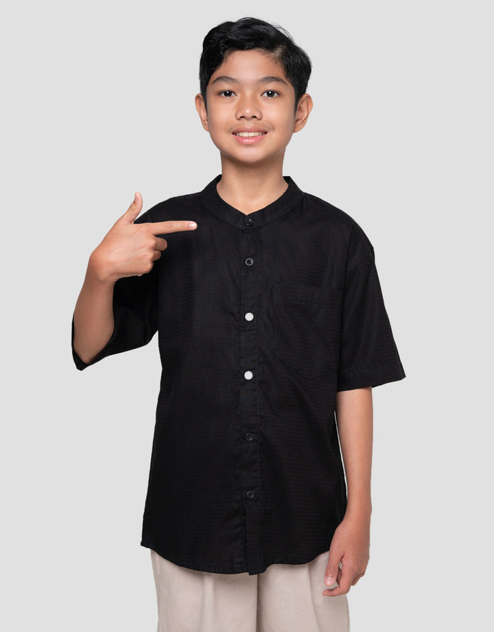 Nevada Casual Solid Pocket Baju Koko Anak Laki-laki