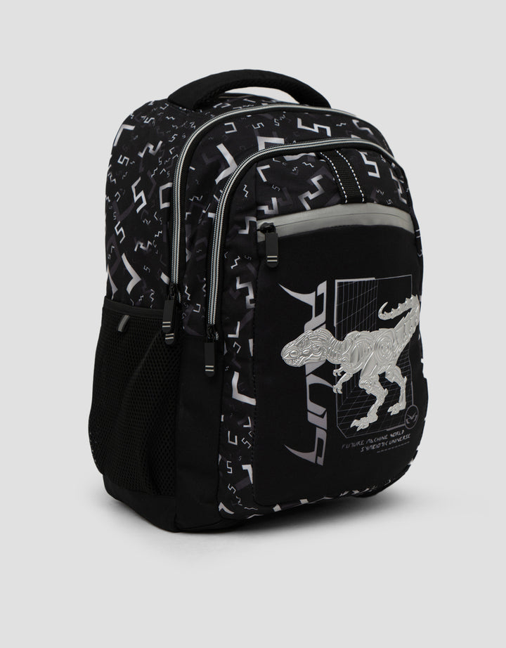 Yippi Tirex Silver Backpack Anak Laki-laki