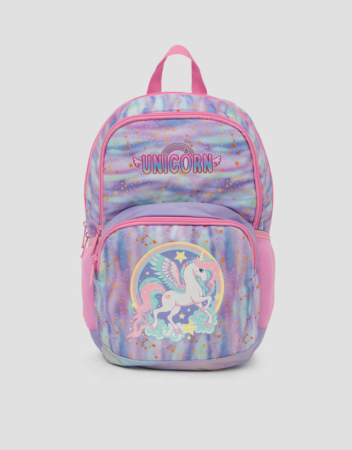 Yippi Purple Unicorn With Wings Backpack Anak Perempuan