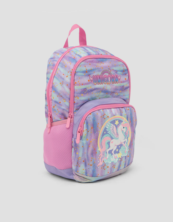 Yippi Purple Unicorn With Wings Backpack Anak Perempuan