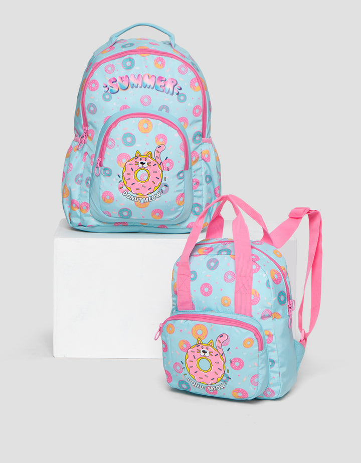 Yippi Summer Donut Meow Backpack Anak Perempuan