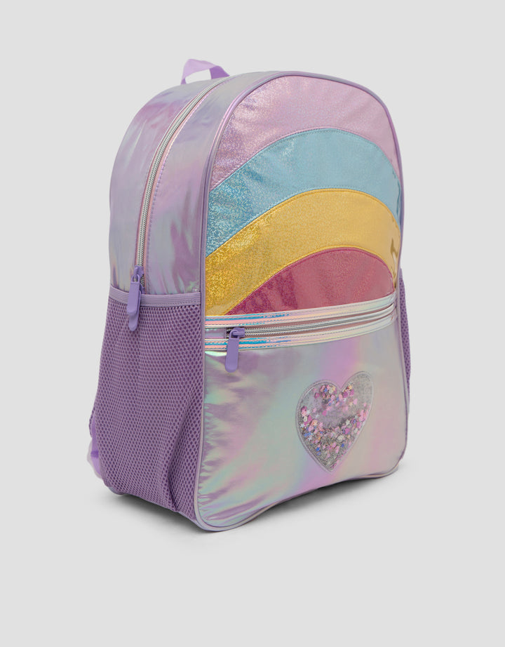 Yippi Glitter Rainbow Backpack Anak Perempuan