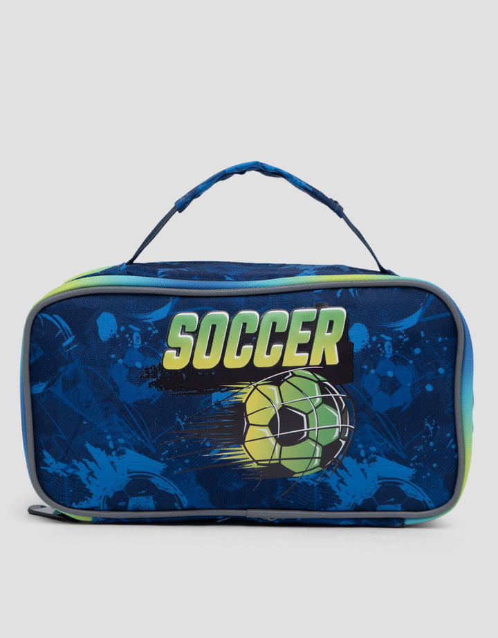 Yippi Soccer Green Kotak Pensil Anak Laki-laki