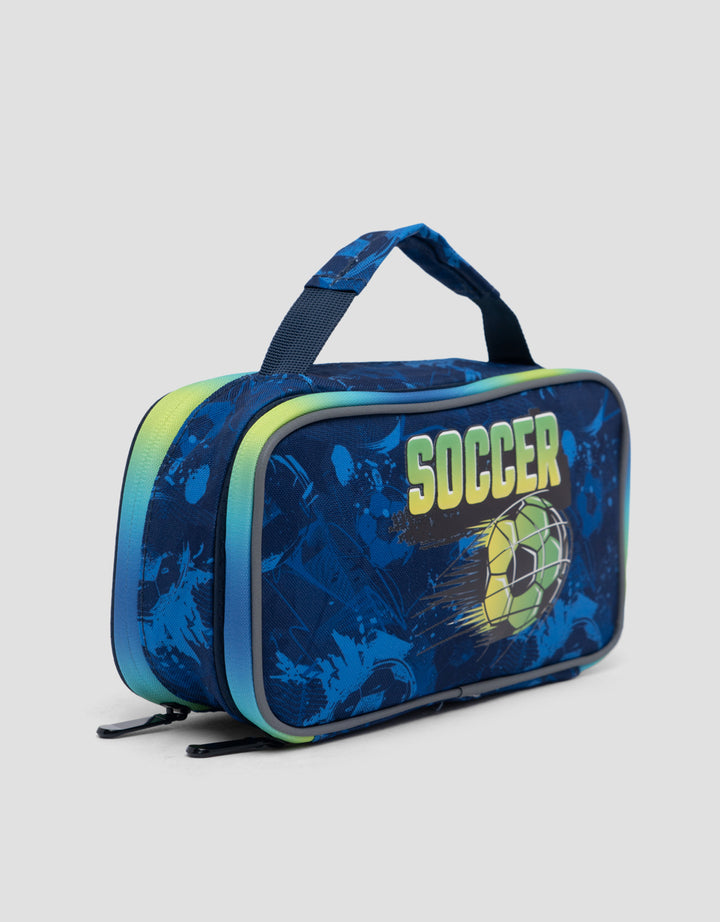 Yippi Soccer Green Kotak Pensil Anak Laki-laki