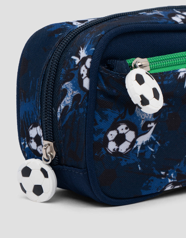 Yippi Soccer Blue Kotak Pensil Anak Laki-laki
