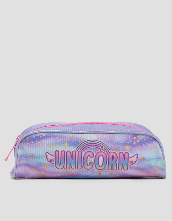 Yippi Purple Unicorn With Wings Kotak Pensil Anak Perempuan