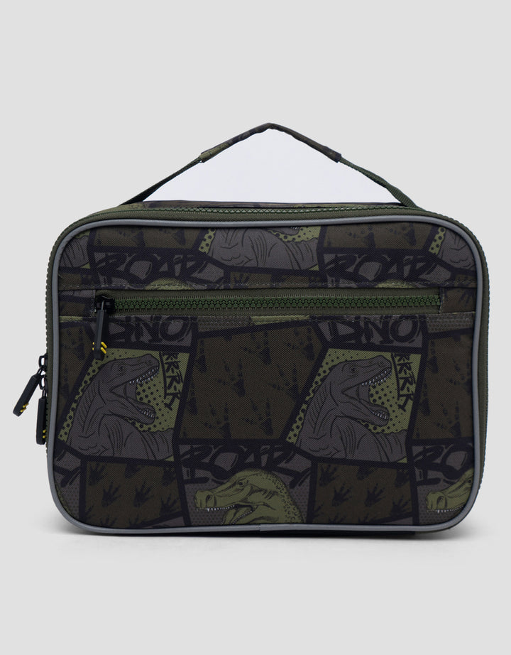 Yippi Dino Puzzle Green Lunch Bag Anak Laki-laki