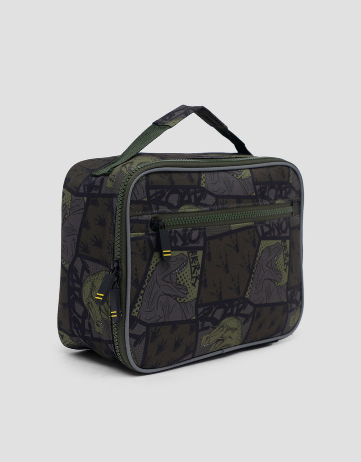 Yippi Dino Puzzle Green Lunch Bag Anak Laki-laki