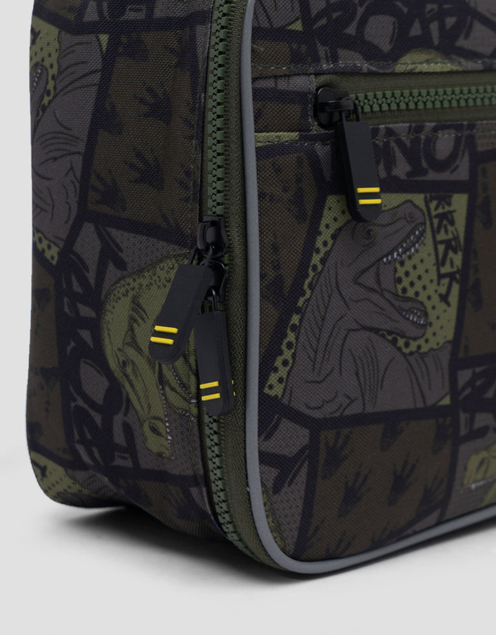 Yippi Dino Puzzle Green Lunch Bag Anak Laki-laki