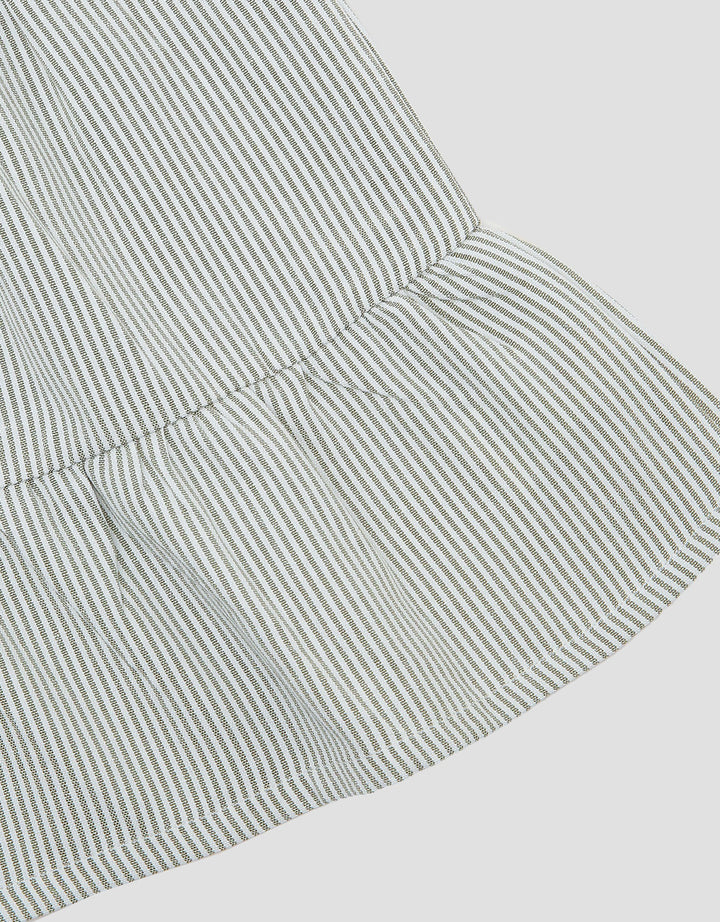 Little M Woven Stripe With Flower Midi Dress Bayi