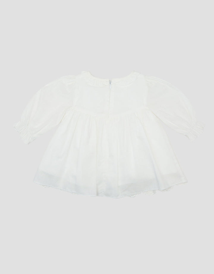 Little M Blouse With Textured Embro Kemeja Bayi
